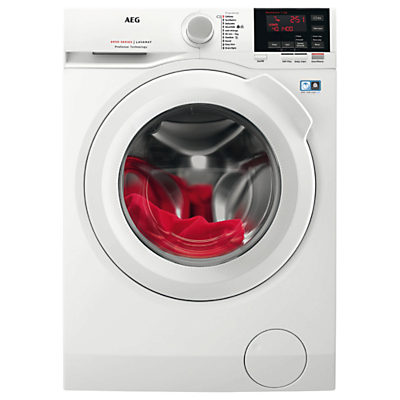 AEG L6FBG741R Freestanding Washing Machine, 7kg load, A+++ Energy Rating, 1400rpm Spin, White AEG L6FBG741R Freestanding Washing Machine, 7kg load, A+++ Energy Rating, 1400rpm Spin, White